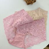 外贸原单出口韩国全蕾丝网纱速干无痕女三角内裤 任3条 包邮 不扎人