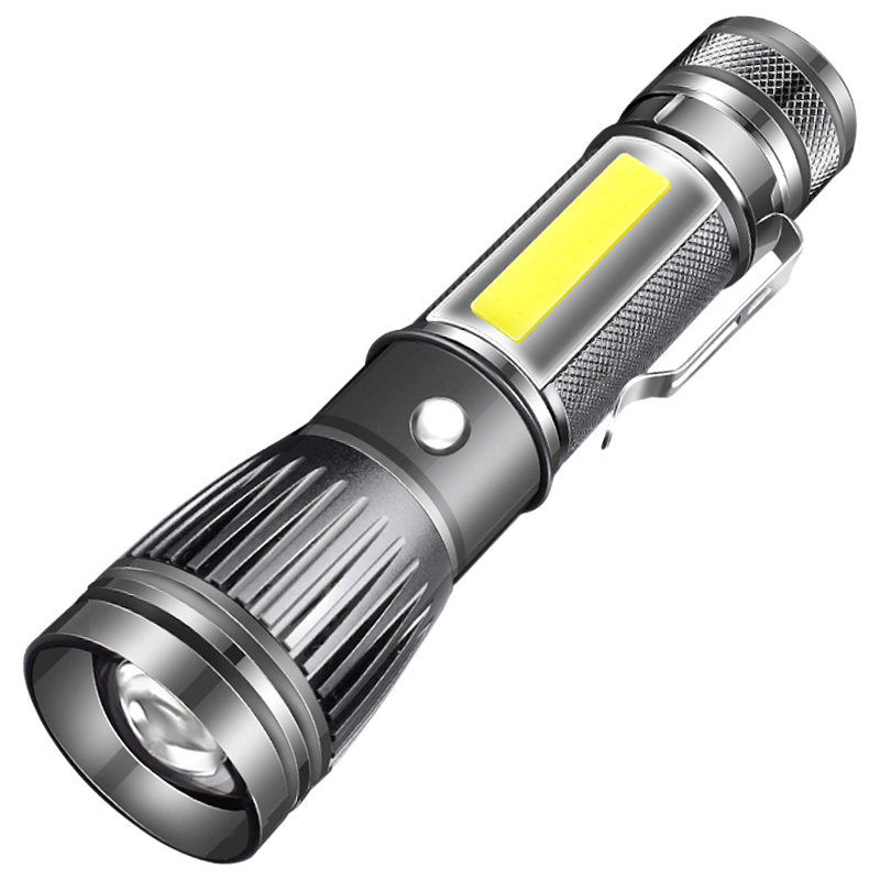 探路蜂X8强光手电筒可充电变焦LED小型家用户外远射应急灯