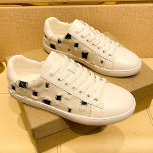 休闲板鞋 英伦男鞋 真皮低帮鞋 透气潮流时尚 系带 校园学生小白鞋 新款