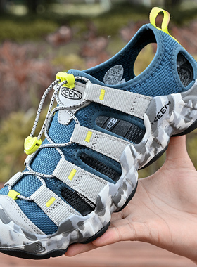 夏季凉鞋男透气沙滩鞋包头镂空休闲鞋套脚懒人鞋驾车鞋情侣鞋女鞋