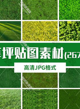 高清草坪草地绿色草皮纹理底纹底图背景JPG图片建筑景观设计素材