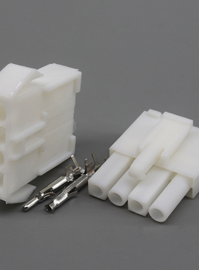 EL连接器小田宫头天燃气报警接头插头4P对插接线电线接头公母端子