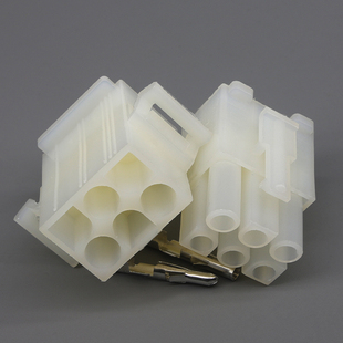 6孔连接器电器设备接插件插簧端子公母接线器6791电缆接线接头