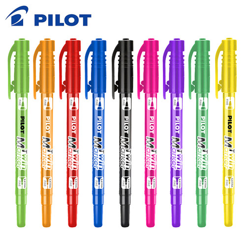 绘画PILOT/百乐记号笔油性双头