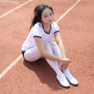 日本学生体操服蓝领高中校短袖运动服cosplay三角裤平角裤布鲁玛