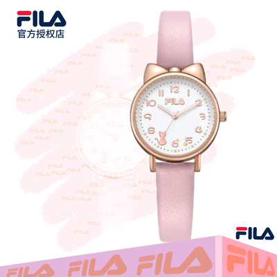 FILA猫耳设计女表可爱学生腕表