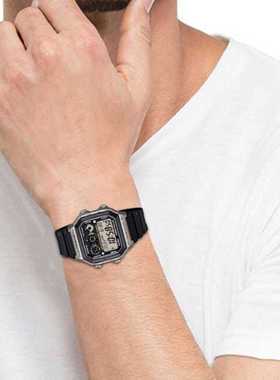 代购卡西欧casio手表户外方块运动防水男士电子手表AE-1300WH-8A