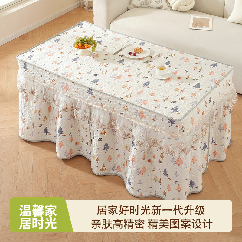 2025年新款烤火罩电炉罩套桌布长方形电暖桌套布罩电炉罩烤火炉