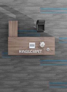 E12上海写字楼办公室拼接方块丙纶vae底背阻燃环保魔毯王国加厚