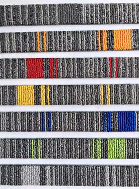 TFC地毯办公室pvc地毯阻燃防火LMP2地毯蓝色灰色橙色台球长条纹