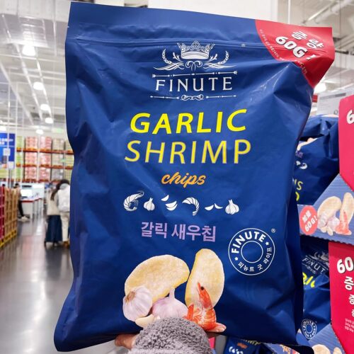 山姆趣莱福韩国240g大包蒜味虾片