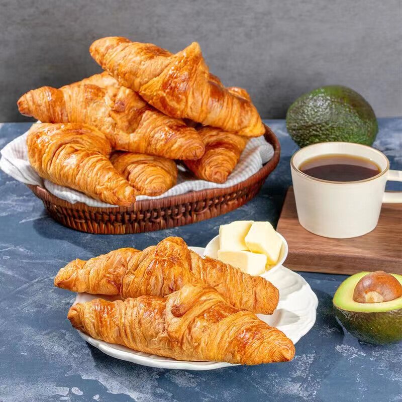 山姆超市mm山姆黄油大羊角面包 9个装营养早餐三明治面包