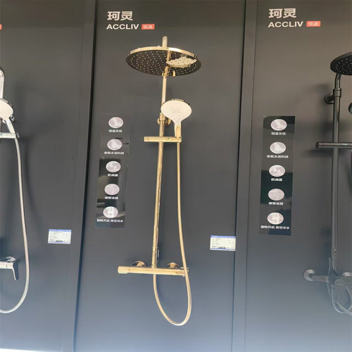 科勒珂灵恒温双花洒淋浴柱