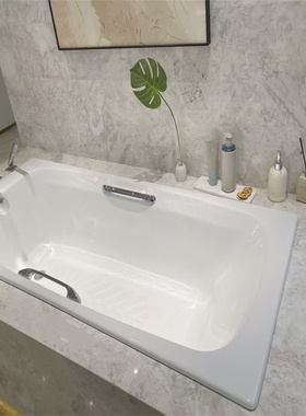 科勒K-17502/961/962/963梅兰妮1.5米/1.6米/1.7米嵌入式铸铁浴缸