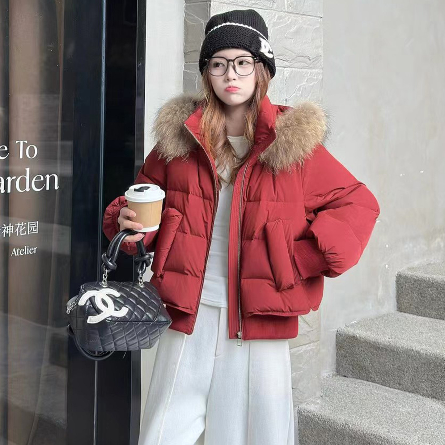 红色羽绒服小仙女2025冬季新款时尚百搭小个子加厚保暖白鸭绒外套,女装/女士精品,羽绒服,淘宝优惠券,粉丝福利购,淘宝优惠卷