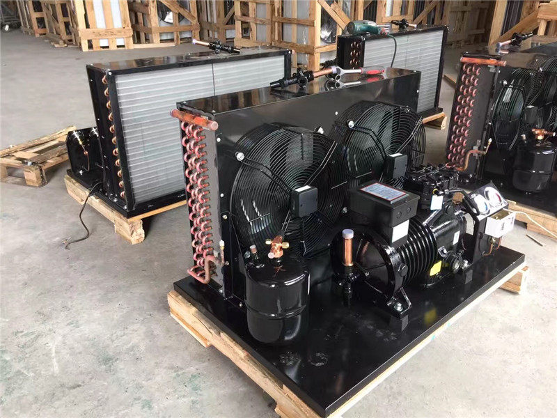 蓝斯登型谷轮型5p风冷水冷冷凝器一体机组空调冷库压缩机室外机头