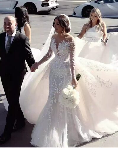 2026新款新娘结婚礼服裙女高级感气质名媛高端轻奢小众主持人礼服