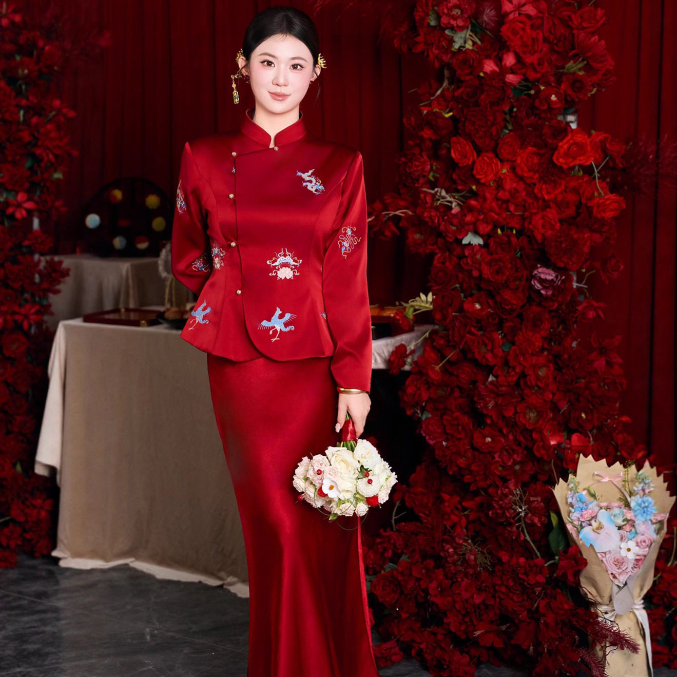 2026新款新中式婚服新娘结婚婚纱礼服嫁衣出阁服敬酒服夏季订婚