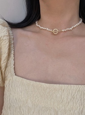 名媛风脖颈链天然珍珠安娜s同款