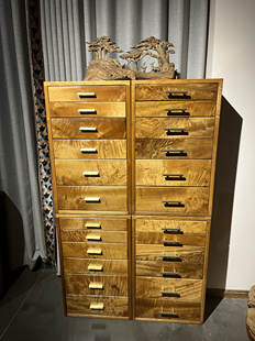 金丝楠木牙科柜杯子收藏柜小叶桢楠茶桌边柜侧柜纯实木储物柜茶室