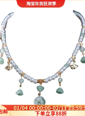 软璎珞古风项链女珍珠璎珞项圈