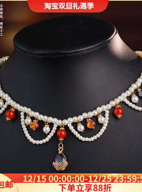 古风复古手工项链璎珞