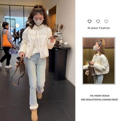 时髦洋气外套女韩版时尚新款百搭休闲上衣设计修身显瘦长裤两件套