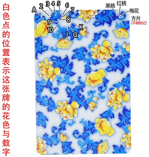 正点818魔术扑克近景表演白点