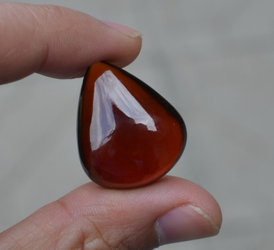 超大克拉天然水滴形橙石榴石裸石戒面颜色漂亮净度好高性价比包邮