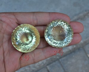天然裸石圆形戒面包邮