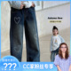 裤 女童春装 子2026洋气女孩长裤 春季 13765 儿童牛仔裤 CC家居控