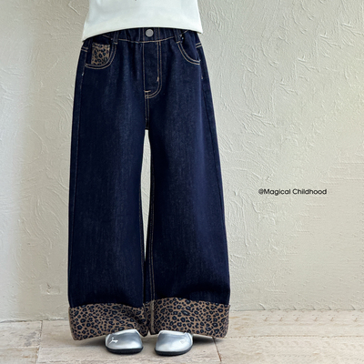 【CC家居控】女童裤子春秋款2025新款小女孩秋装儿童牛仔裤Q13915