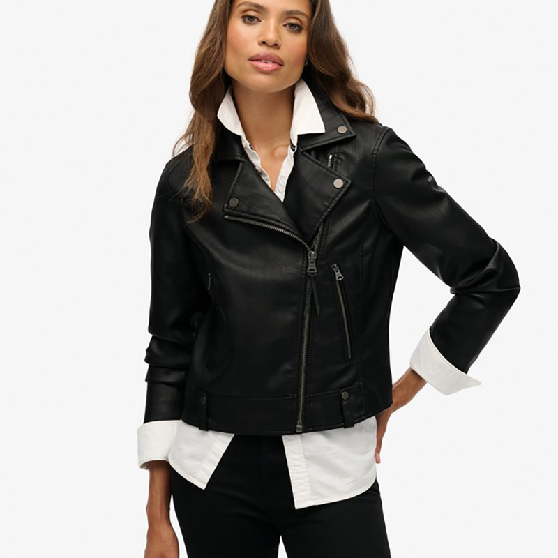 机车服PU夹克女2025年秋季新款皮衣外套港风复古短款上衣潮流帅气