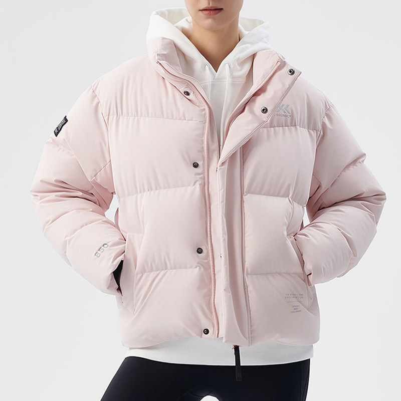 情侣款羽绒服短款鹅绒850篷立领宽松大版冬季保暖外套女男面包服