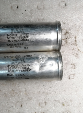 拆机 美国龙标 古董透明皮 50v 可到75V 24000uf 螺丝脚电容