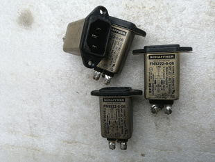 6A 瑞士夏弗纳 SCHAFFNER 滤波插座 FN9222-6-06 铜壳电源滤波器