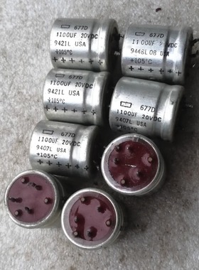 红头美国思碧化工 SPRAGUE 677D系列 透明皮 20v 1100uf 发烧电容