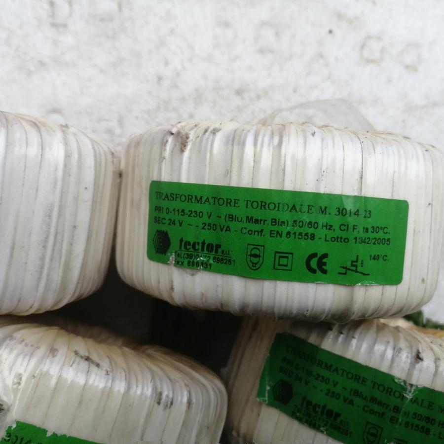 意大利tector进口环形变压器 功率250w 输入230v 输出双24v