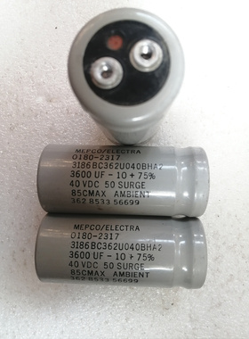 拆机 美国灰皮麦景图MEPCO 40v 3600uf 螺丝脚电容