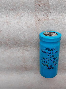 SPRAGUE 美国老思碧 36DX系列 25V 9000UF 螺丝脚发烧滤波电容