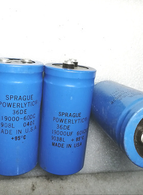美国思碧 SPRAGUE  36DE系列 60V 19000UF 螺丝脚电容