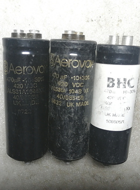 拆机 英国原装BHC ALS31A系列 420v 470uf 螺丝脚高压发烧电容