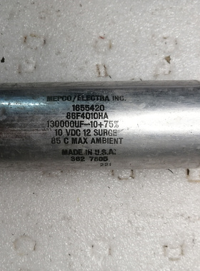 美国透明皮MEPCO 10v 130000uf 螺丝脚电容