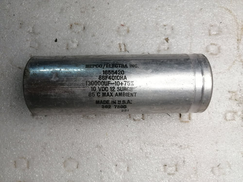 美国透明皮MEPCO 10v 130000uf 螺丝脚电容
