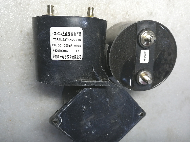 拆机原装法拉电子 600v 220uf 螺丝脚高压胆机滤波电容 无极电容