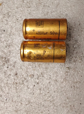 拆机 德国 ROE DIN41316系列 50v 4700uf 金装轴向电解电容