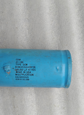 拆机 美国大D CDM 40v 145000uf 发烧滤波电容 螺丝脚电容