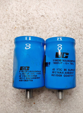 PHILIPS 飞利浦 BC标 蓝六角 63V 16000UF 螺丝脚电容