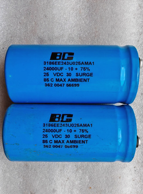 PHILIPS飞利浦 BC标 3186系列 25v 24000uf 螺丝脚电容