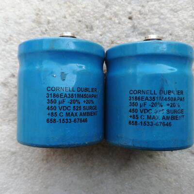 美国大D CORNELL DUBILIER 450V 350UF 螺丝脚胆机发烧滤波电容
